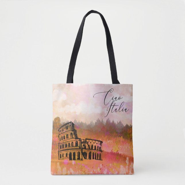 Tote Bag *~* Italie Toscane Art Paysage Colisée (Devant)