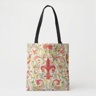 Tote Bag Italien Florentine Fleur de Lis Motif