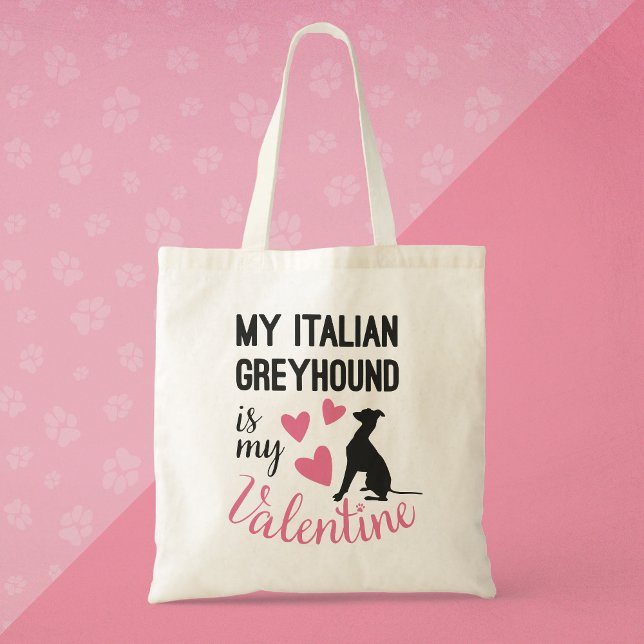 Tote Bag Italien Greyhound est mon Amoureux des chiens Vale (Créateur téléchargé)