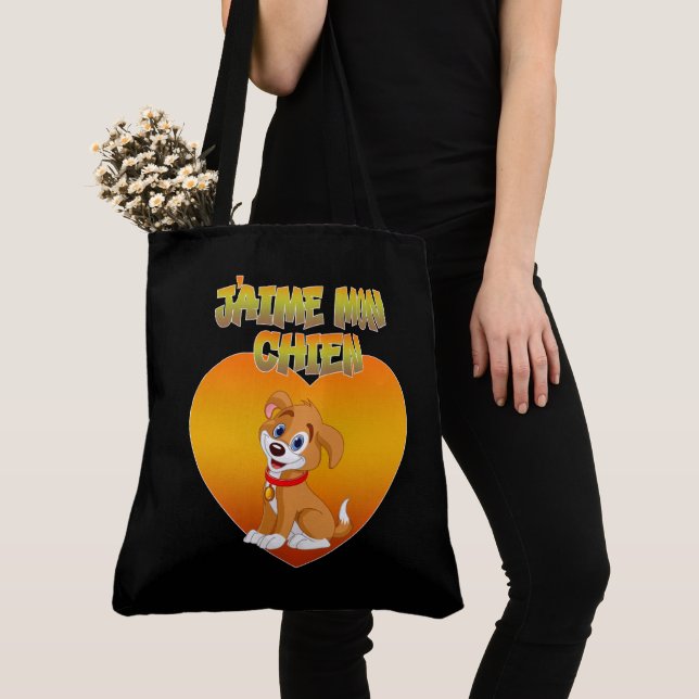 Tote Bag J’aime mon chien  (De près)