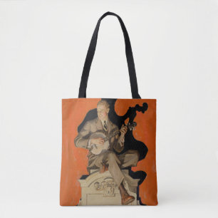 Tote Bag J.C. Leyendecker Joueur de banjo 1920 Art déco Art