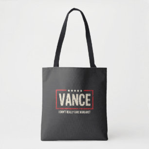 Tote Bag J. D Vance Mème drôle Je ne m'intéresse pas vraime