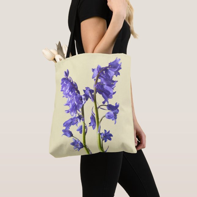 Tote Bag Jacinthes, des bois que j'ai créés ! (De près)