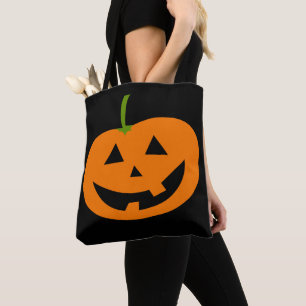 TOTE BAG JACK-O-LANTERN CITROUILLE HALLOWEEN FOURRE-TOUT PU