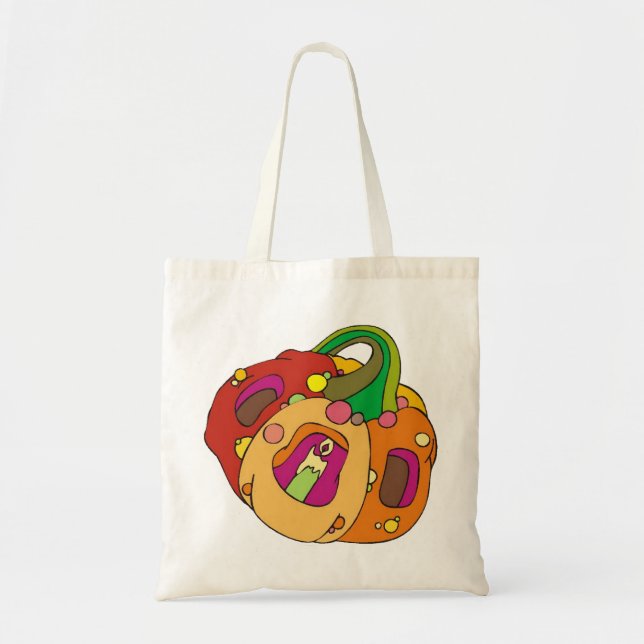 Tote Bag Jack-o-lanterne super (Devant)