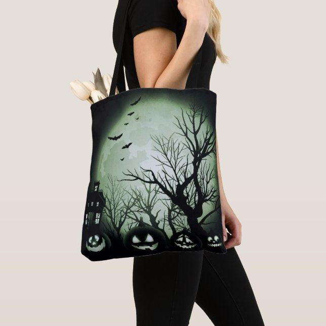 Tote Bag Jack O'Lanterns La Nuit (De près)