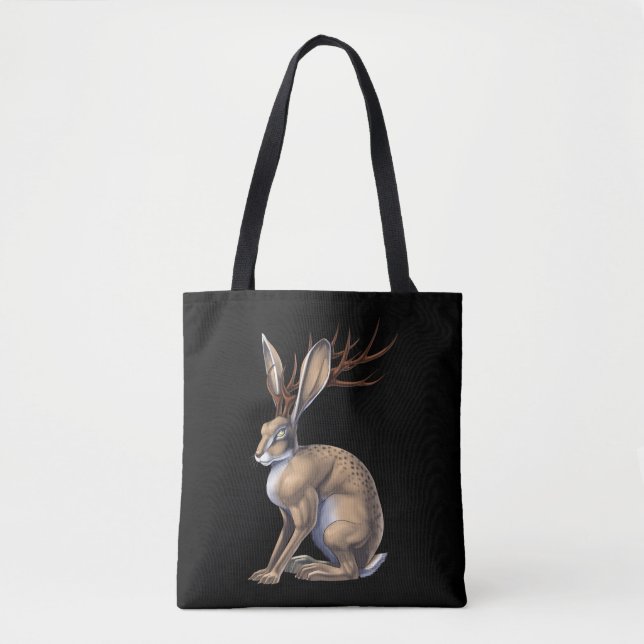 Tote Bag Jackalope Cryptid Animal (Devant)