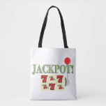 Tote Bag Jackpot<br><div class="desc">Pas besoin de rouler les dés ou de miser,  ce design est sûr d'apporter l'excitation d'un grand jeu directement sur les serviettes,  lancer des oreillers et plus encore!</div>