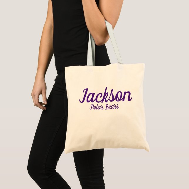 Tote Bag Jackson Polar BearsSchool Massillon, Ohio Fourre-t (Devant (produit))
