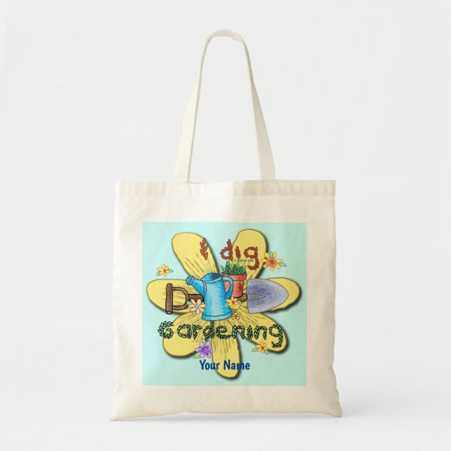 Tote Bag J'adore le jardinage (Devant)