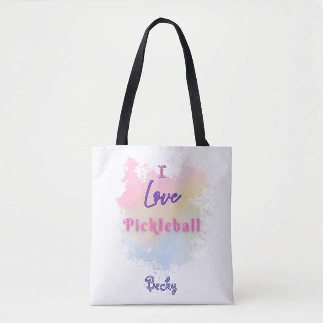 Tote Bag J'adore le Pickleball (Devant)