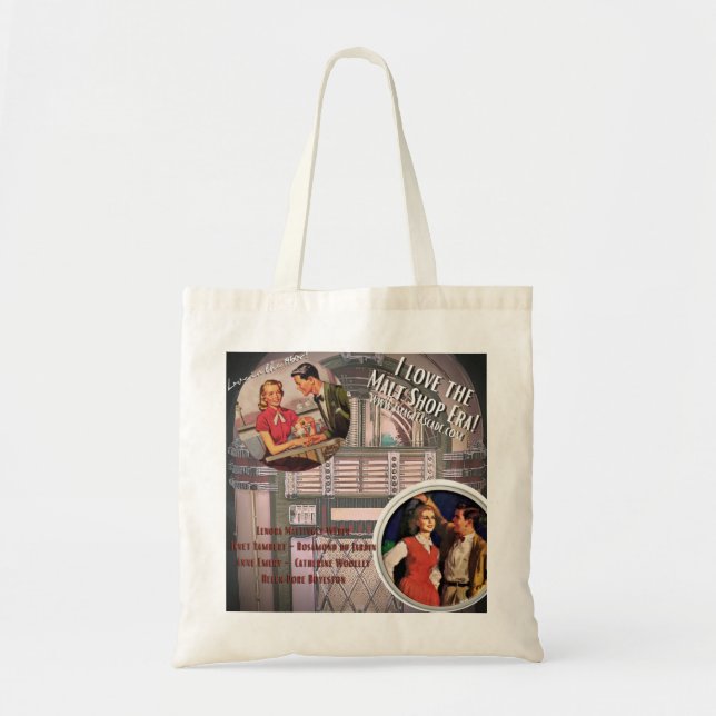 Tote Bag J'adore l'ère Malt Shop des années 1950 ! (Devant)