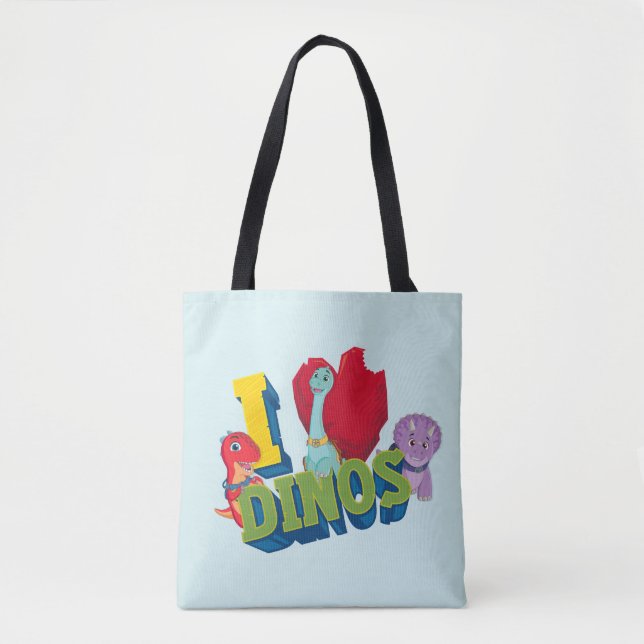 Tote Bag J'adore les dinos | Dino Ranch (Devant)