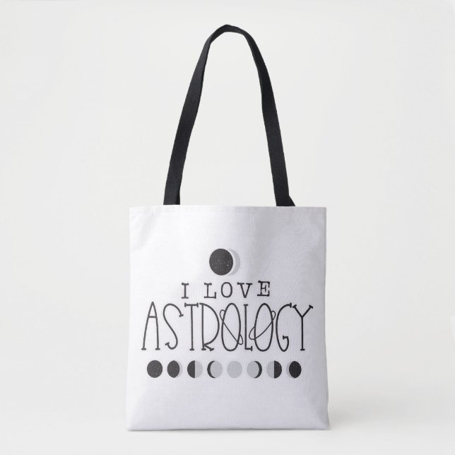 Tote Bag J'adore les phases de soleil et de lune d'astrolog (Devant)
