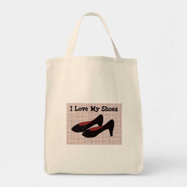 Tote Bag J'adore mes chaussures (Devant)