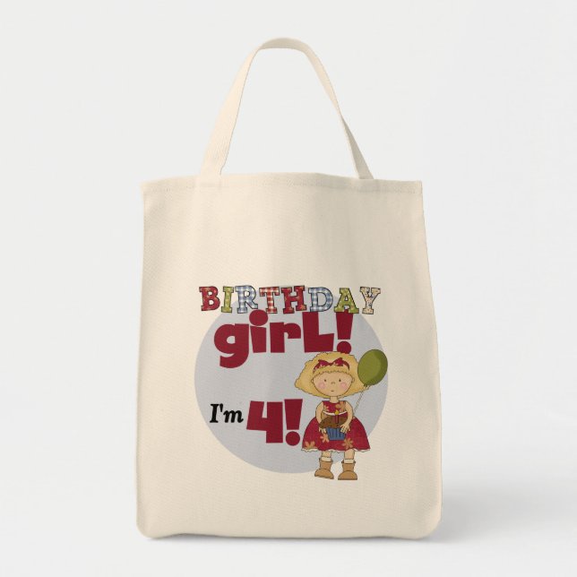 Tote Bag J'ai 4 T-shirts et cadeaux pour filles d'anniversa (Devant)