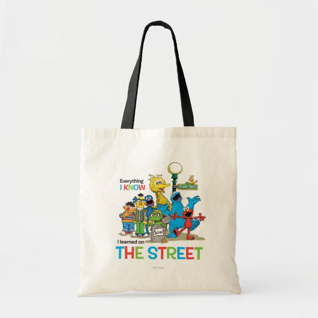 Tote Bag J'ai appris dans la RUE (Devant)