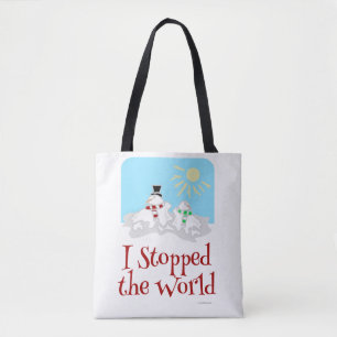 Tote Bag J'Ai Arrêté Le Snowman Mondial