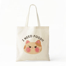 J'ai besoin de nourriture ! mignon chat en colère