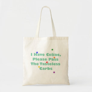 Tote Bag J'ai coeliaque, passe svp les glucides insipides