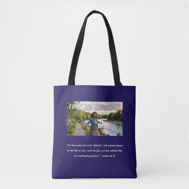 Tote Bag J'ai de la joie comme une rivière  (Devant)
