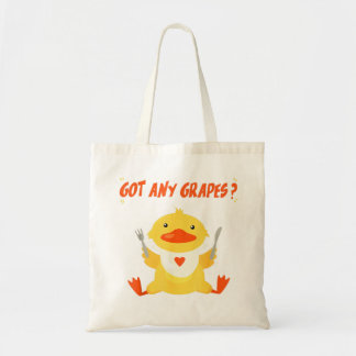 Tote Bag J'Ai Des Raisins Drôle Cartoon Amateurs De Canards