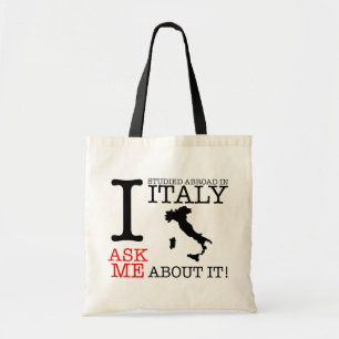 Tote Bag J'ai étudié à l'étranger en Italie Fourre-tout