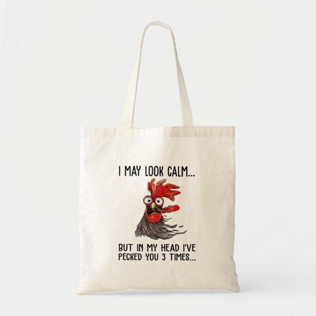 Tote Bag J'Ai L'Air Calme Mais Dans Ma Tête Je T'Ai Choisi  (Devant)