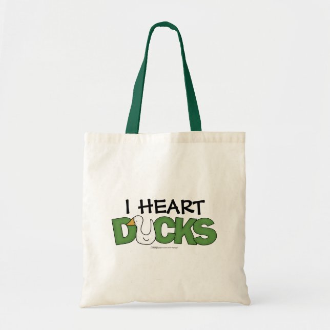 Tote Bag J'ai le coeur des canards (Devant)
