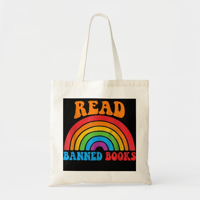 Tote Bag J'Ai Lu Des Livres Interdits À Chemise Rainbow Lec (Devant)