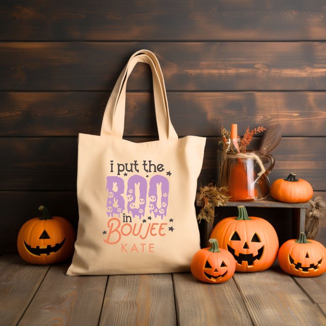 Tote Bag J'ai mis le boo dans boujee Retro Halloween Super (Créateur téléchargé)