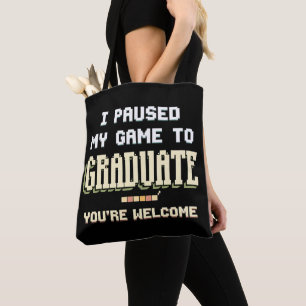 Tote Bag J'ai mis mon jeu en pause pour obtenir mon diplôme