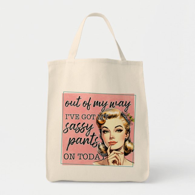Tote Bag J'Ai Mon Pantalon Sassy (Devant)