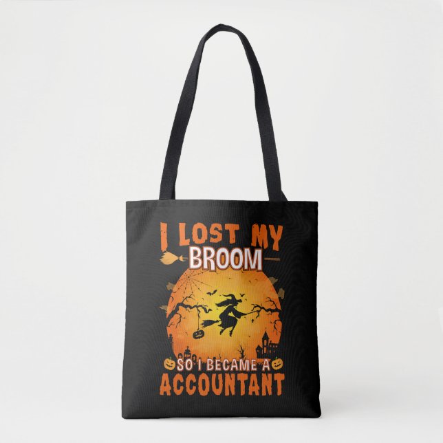 Tote Bag J'ai perdu mon comptable de chambre sorcière Hallo (Devant)