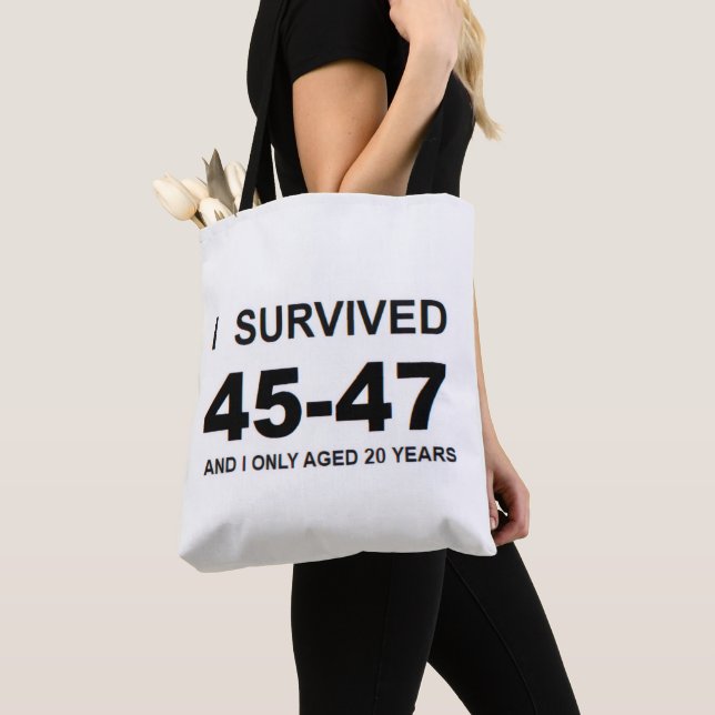 Tote Bag J'ai survécu 45-47 (De près)