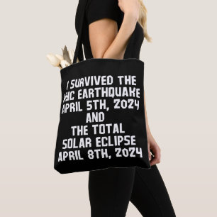 Tote Bag J'ai survécu au tremblement de terre de nyc et au 
