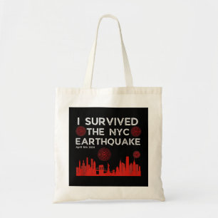 Tote Bag J'ai survécu au tremblement de terre de NYC le 5 a