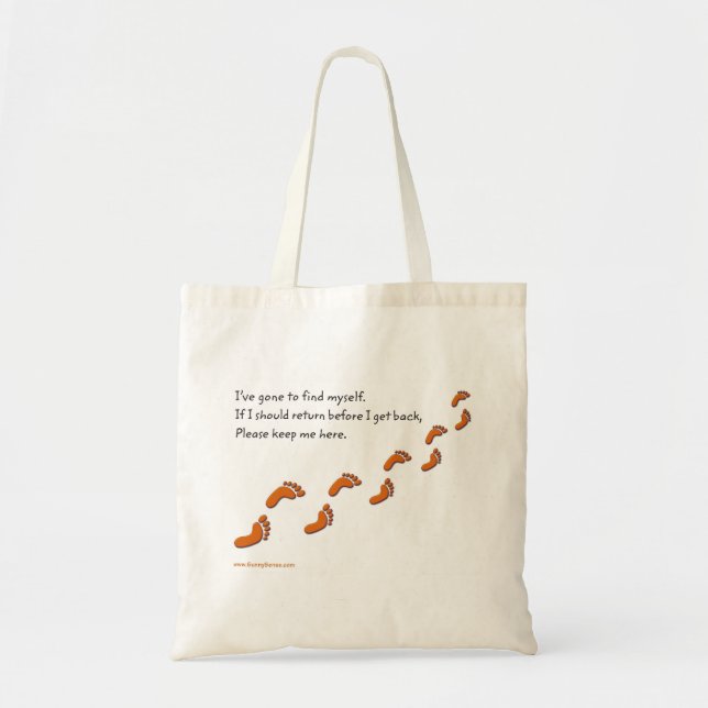 Tote Bag J'ai trouvé des totes d'empreinte (Devant)