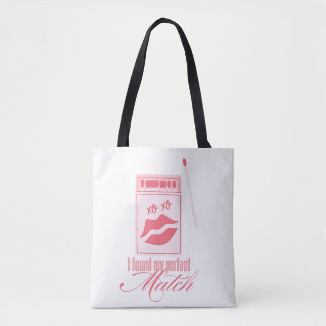 Tote Bag J'ai trouvé mon design de match parfait | Match ro (Devant)