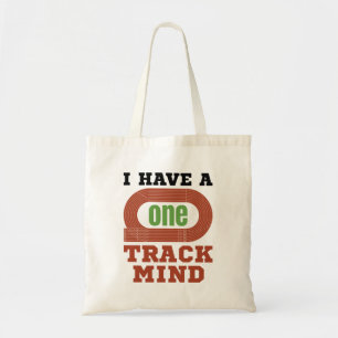 Tote Bag J'ai un esprit de piste et de terrain amusant