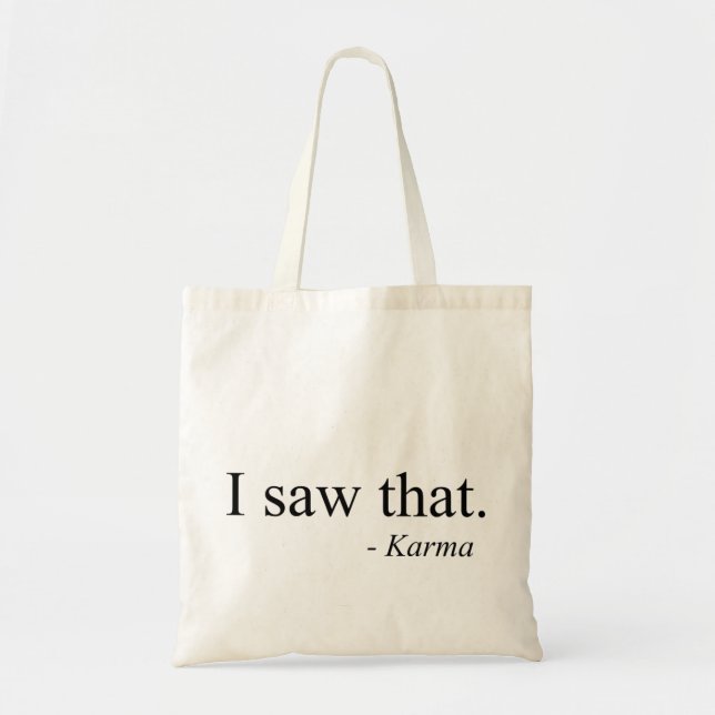 Tote Bag J'Ai Vu Ça - Karma (Devant)