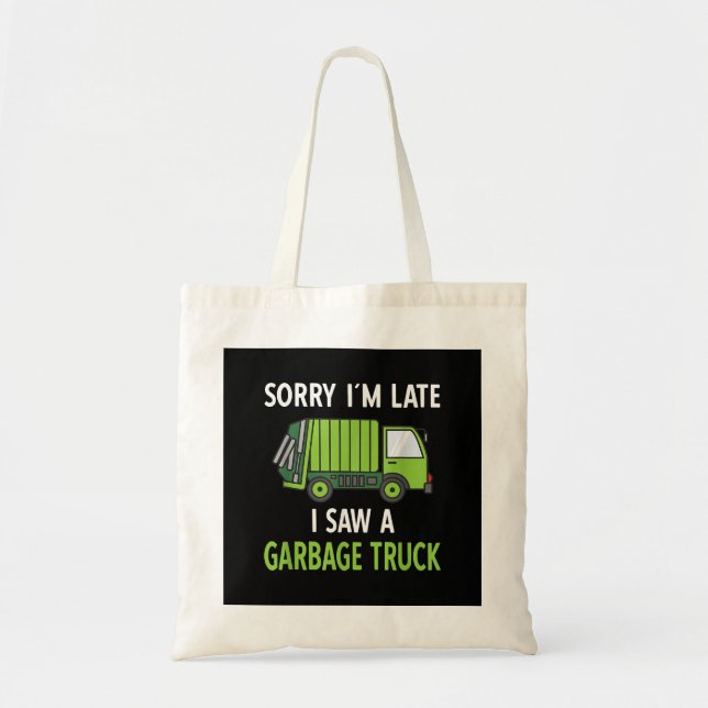 Tote Bag J'ai vu des ordures de camion costume de recyclage (Devant)