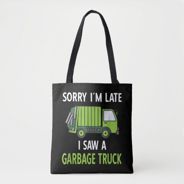 Tote Bag J'ai vu des ordures de camion costume de recyclage (Devant)