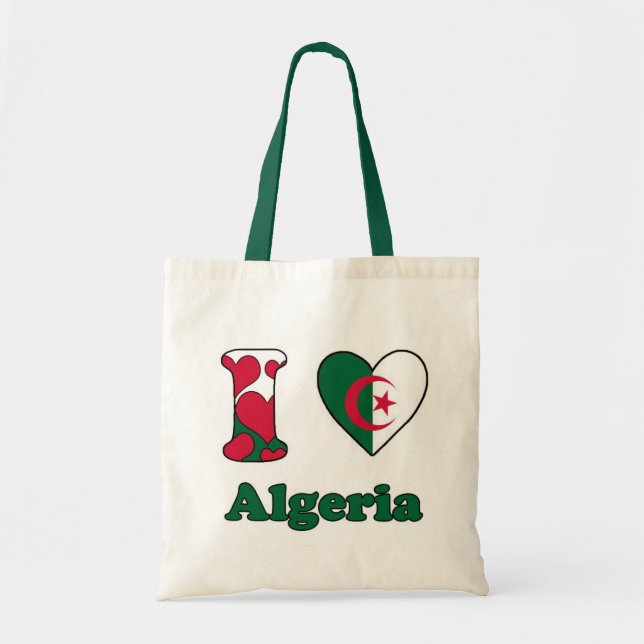 Tote Bag J'aime Algerije (Devant)
