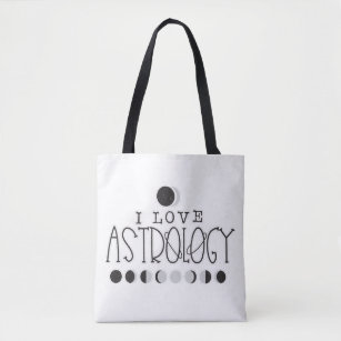 Tote Bag J'aime Astrologie Phases Sun & Moon