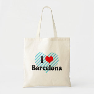 Tote Bag J'aime Barcelone, Espagne