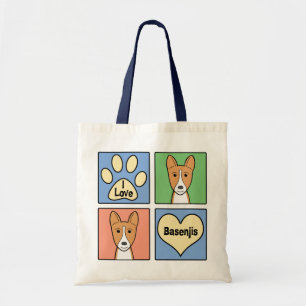 Tote Bag J'aime Basenjis