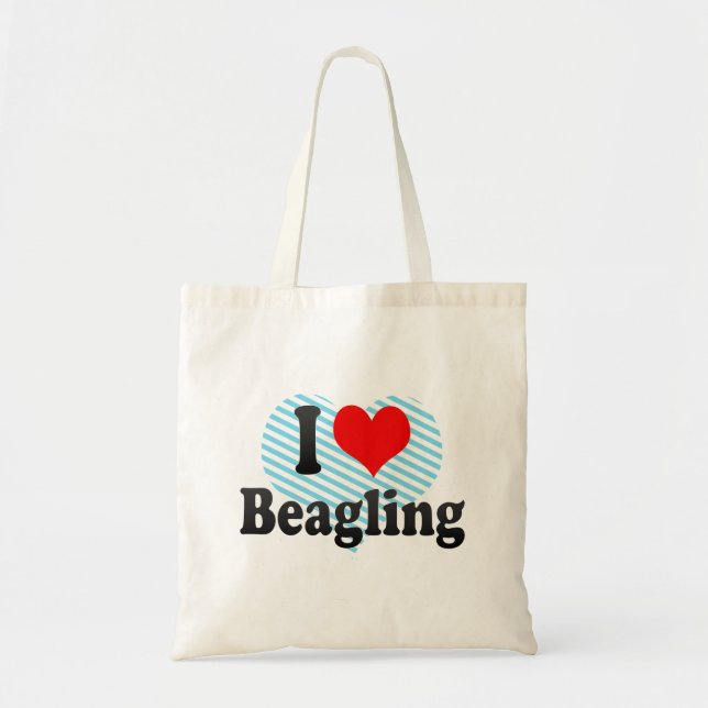 Tote Bag J'aime Beagling (Devant)