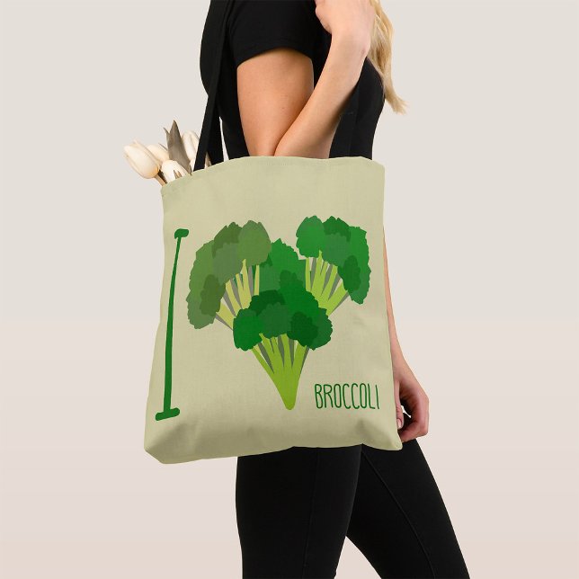 Tote Bag J'aime Brocoli (Créateur téléchargé)
