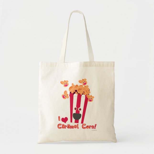 Tote Bag J'Aime Ce Corn De Caramel ! (Devant)